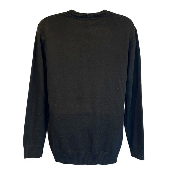 Divided MISTLE-TOAD with Giant Jingle Bell Ugly Christmas Sweater Size Medium - Picture 3 of 5